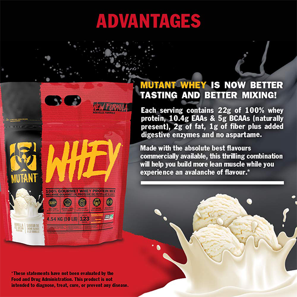 advantages of Mutant Whey Protein 5 lbs